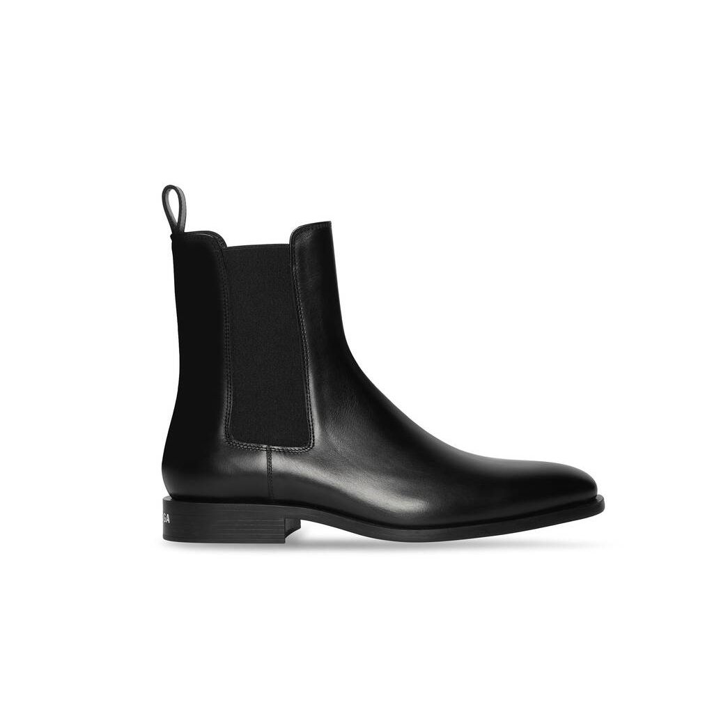 Men\'s Balenciaga Wallstreet 20mm Boots Black | 0945DTGCH