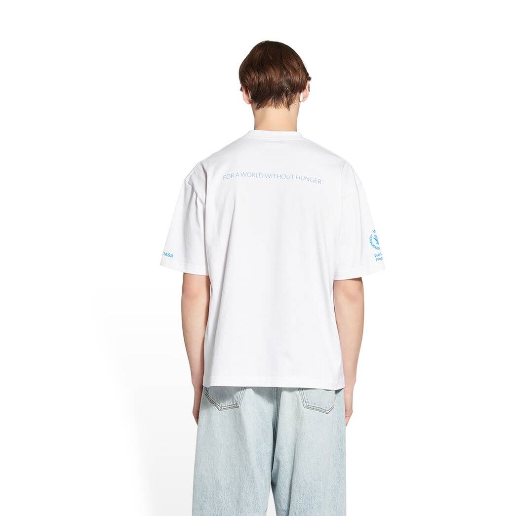 Men's Balenciaga Wfp Medium Fit T Shirts White | 6183YSPCE