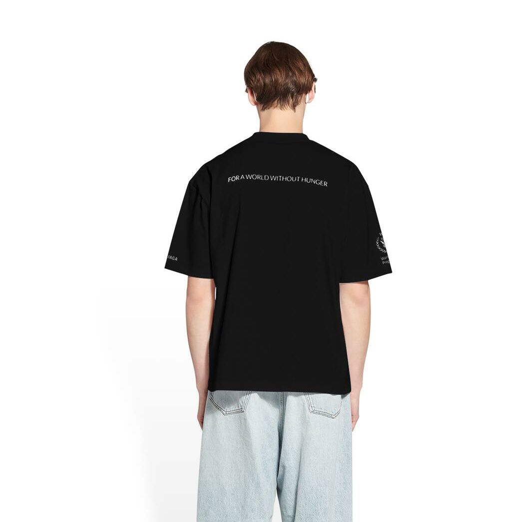 Men's Balenciaga Wfp Medium Fit T Shirts Black | 8035POUHX