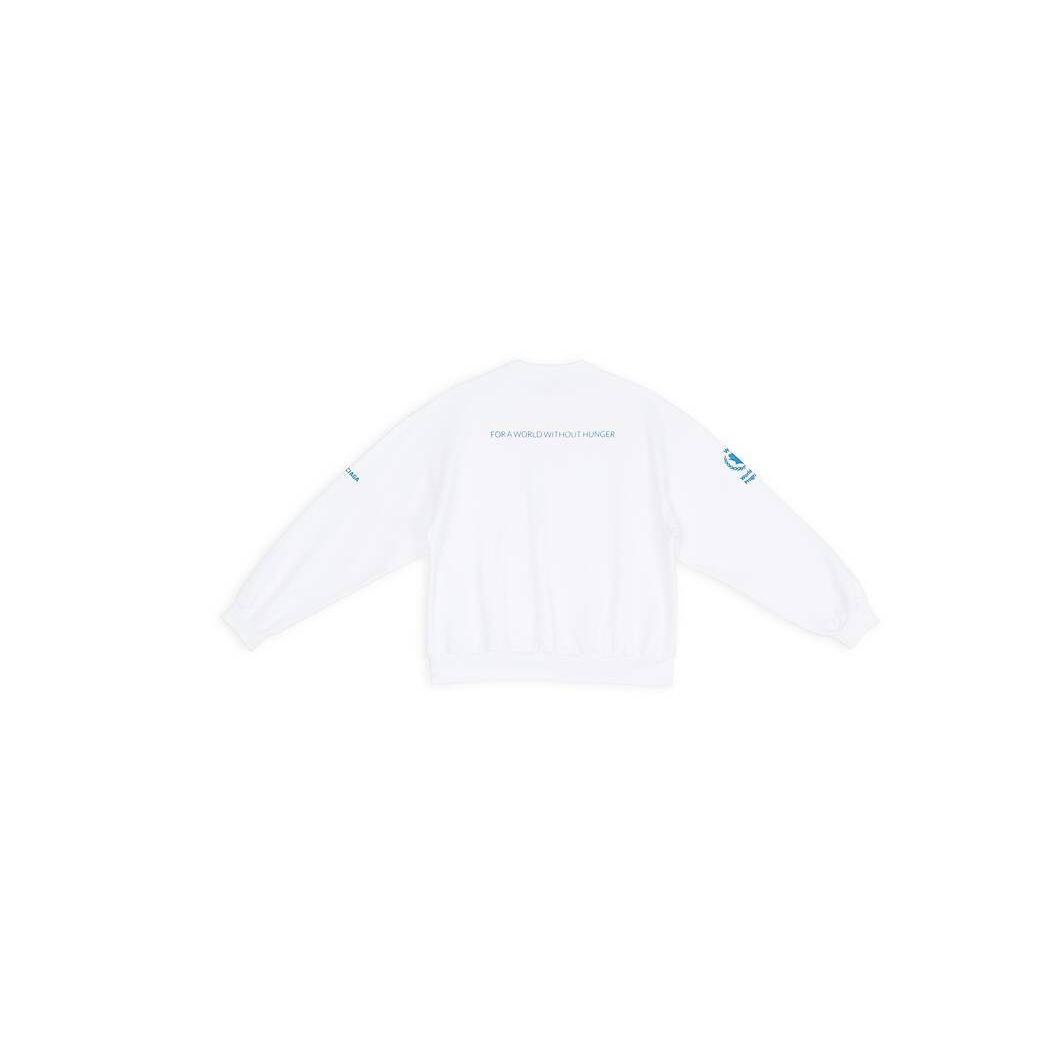 Men's Balenciaga Wfp Regular Fit Hoodie White | 4689RHOUX