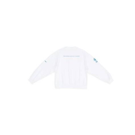 Men's Balenciaga Wfp Regular Fit Hoodie White | 4689RHOUX