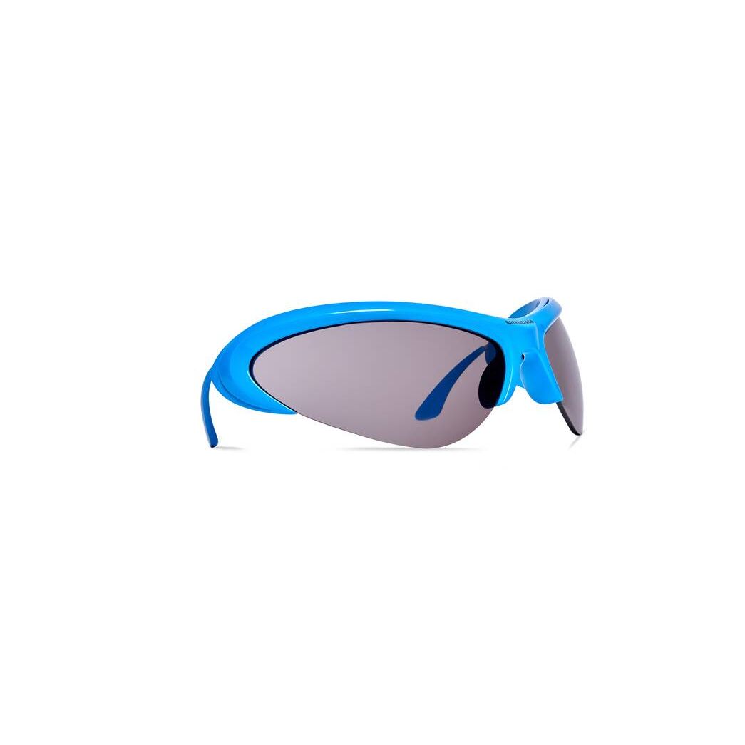 Men's Balenciaga Wire Cat Sunglasses Turquoise | 6827PLAUZ