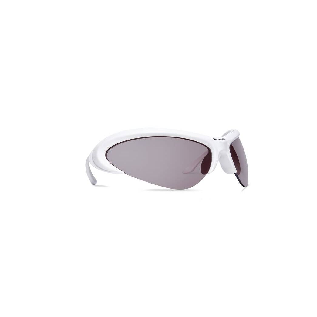 Men's Balenciaga Wire Cat Sunglasses White | 5496NIWPZ