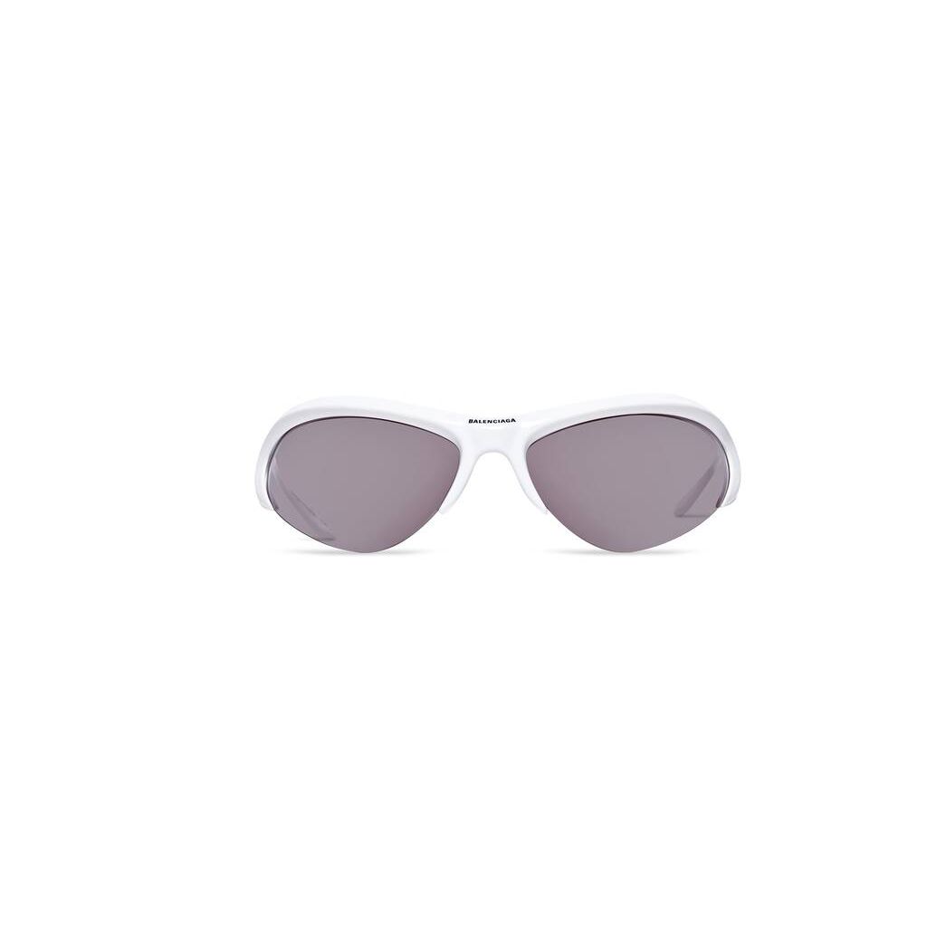 Men\'s Balenciaga Wire Cat Sunglasses White | 5496NIWPZ