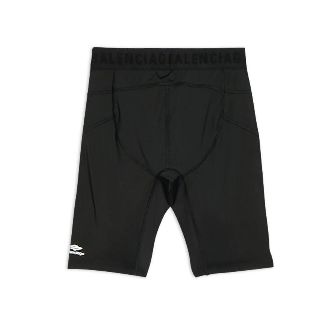 Women's Balenciaga 3b Sports Icon Athletic Cut Shorts Pants Black | 2419DYEUW