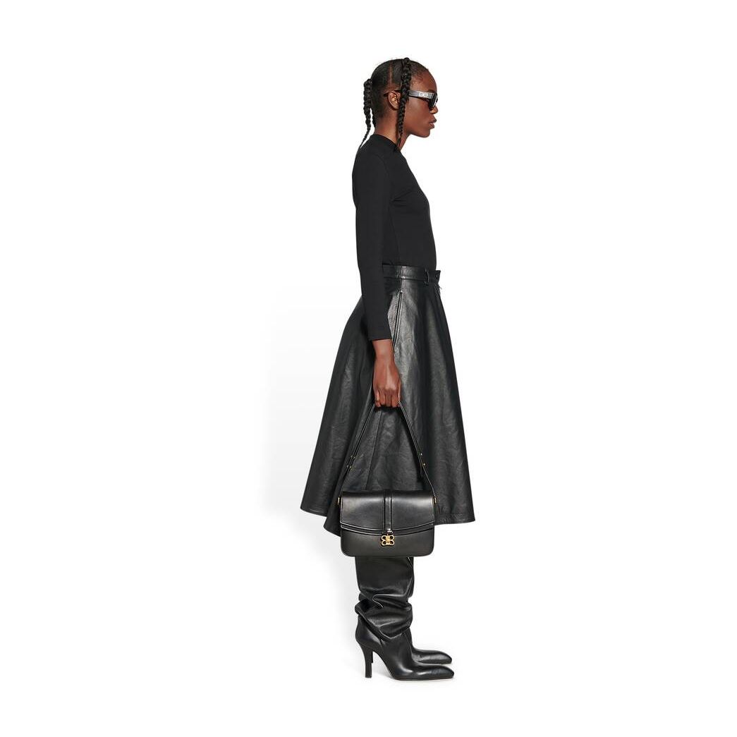 Women's Balenciaga A-line Skirts Black | 7640POGZV