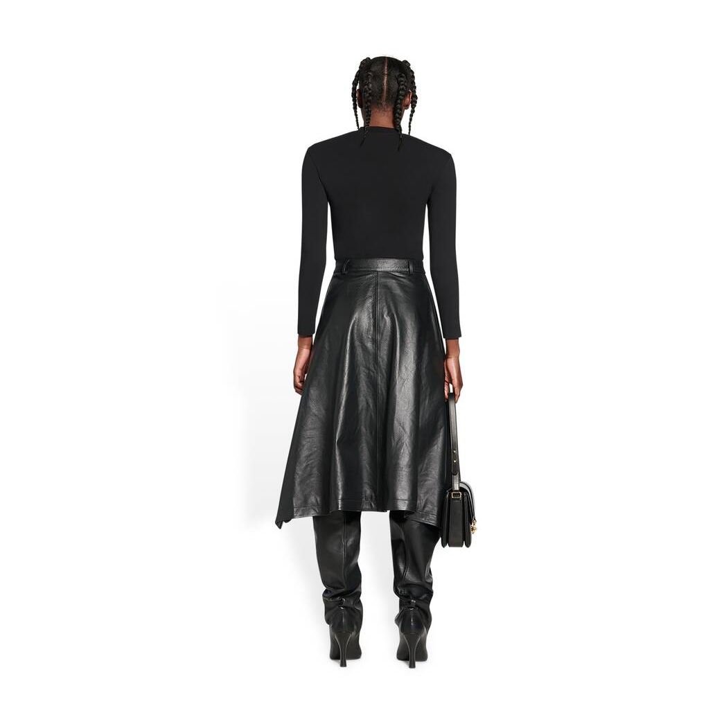 Women's Balenciaga A-line Skirts Black | 7640POGZV