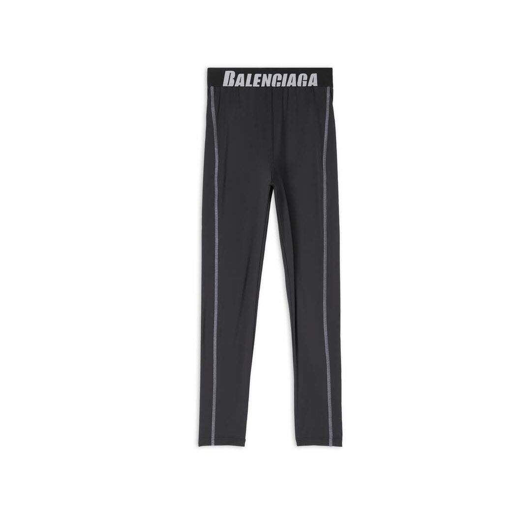 Women\'s Balenciaga Athletic Cut Leggings Pants Black | 3967LJXTS