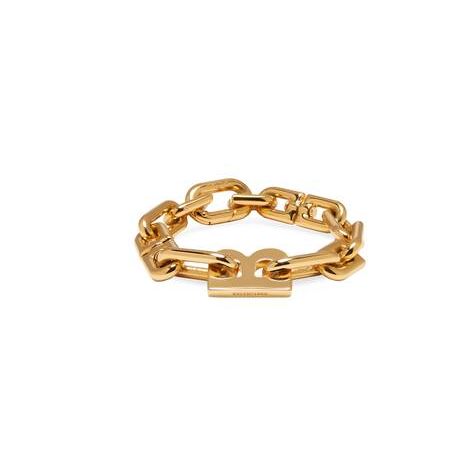 Women's Balenciaga B Chain Thin Bracelet Jewelry Gold | 9452XRIWD