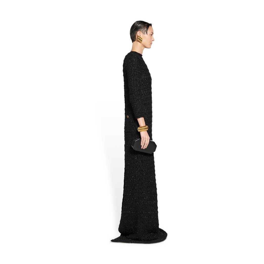 Women's Balenciaga Back-to-front Maxi Dress Skirts Black | 8403XPGIF