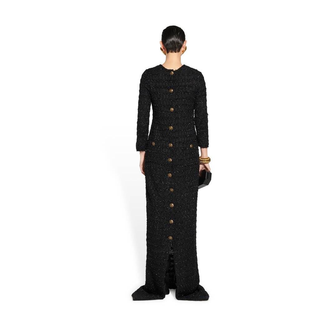 Women's Balenciaga Back-to-front Maxi Dress Skirts Black | 8403XPGIF