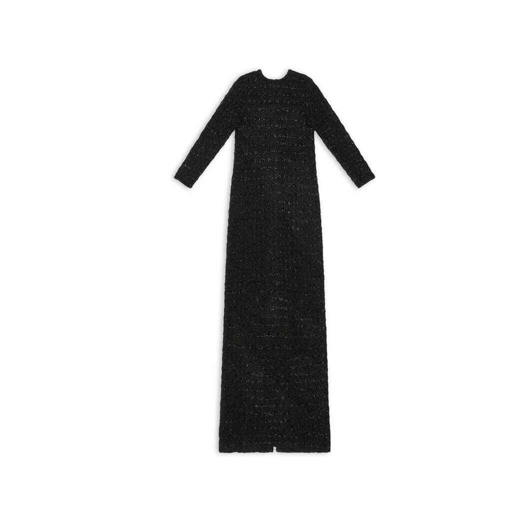 Women's Balenciaga Back-to-front Maxi Dress Skirts Black | 8403XPGIF