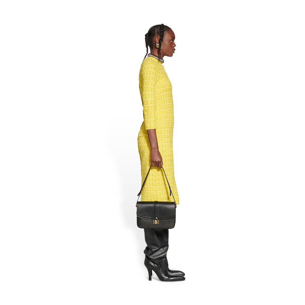 Women's Balenciaga Back-to-front Short Dress Skirts Yellow | 2856IUXCT