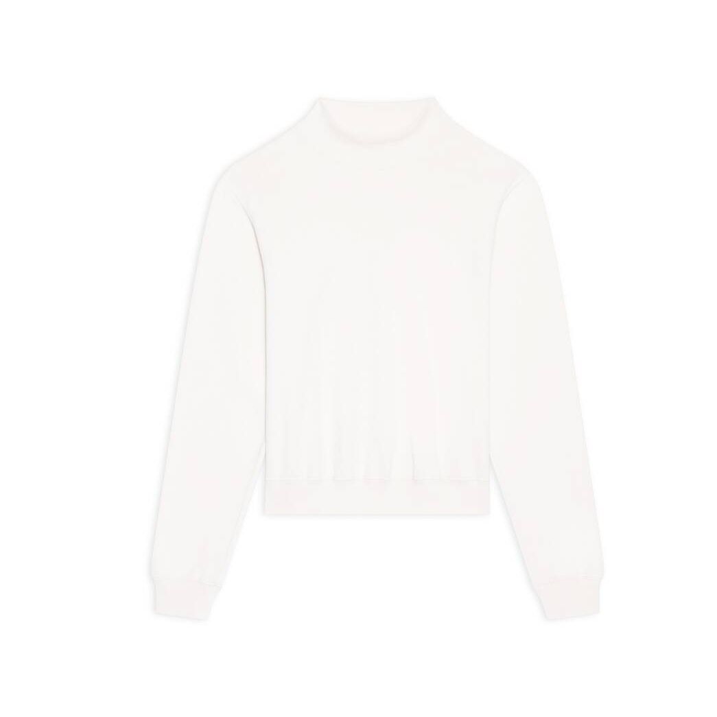 Women's Balenciaga Balenciaga Back Hem Shrunk Hoodie White | 4325XHNBF