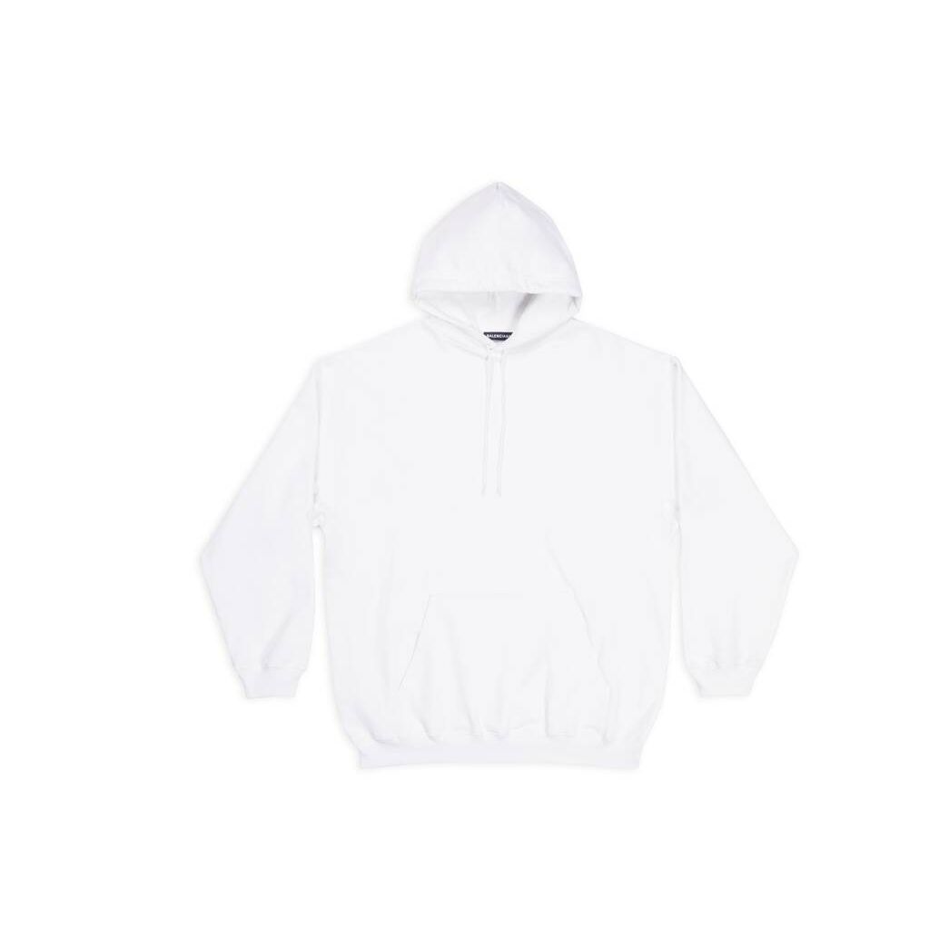 Women's Balenciaga Balenciaga Hoodie White | 5948BAXZT