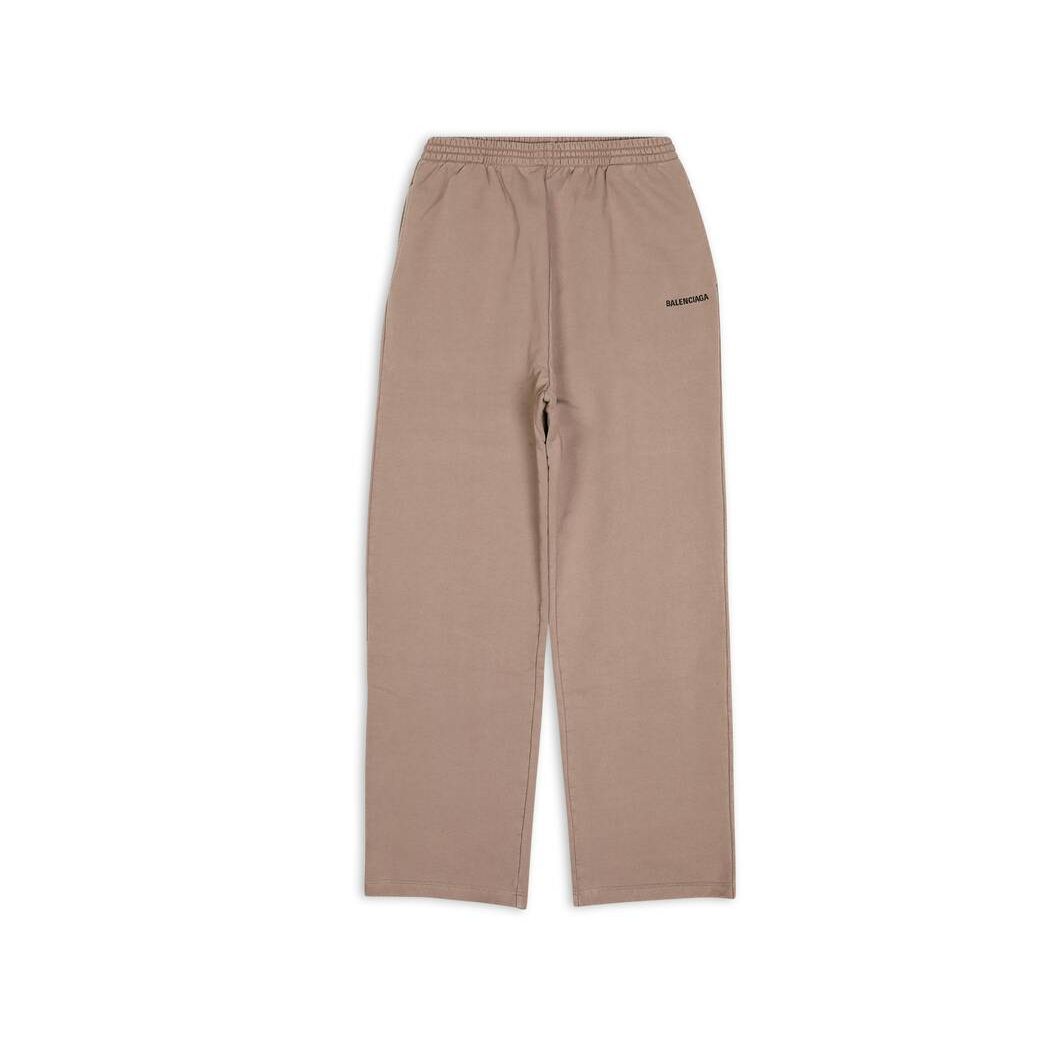 Women's Balenciaga Balenciaga Jogging Pants Beige | 8142ITSXM