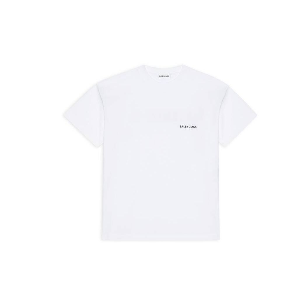 Women's Balenciaga Balenciaga Large Fit T Shirts White | 2950FVJTG