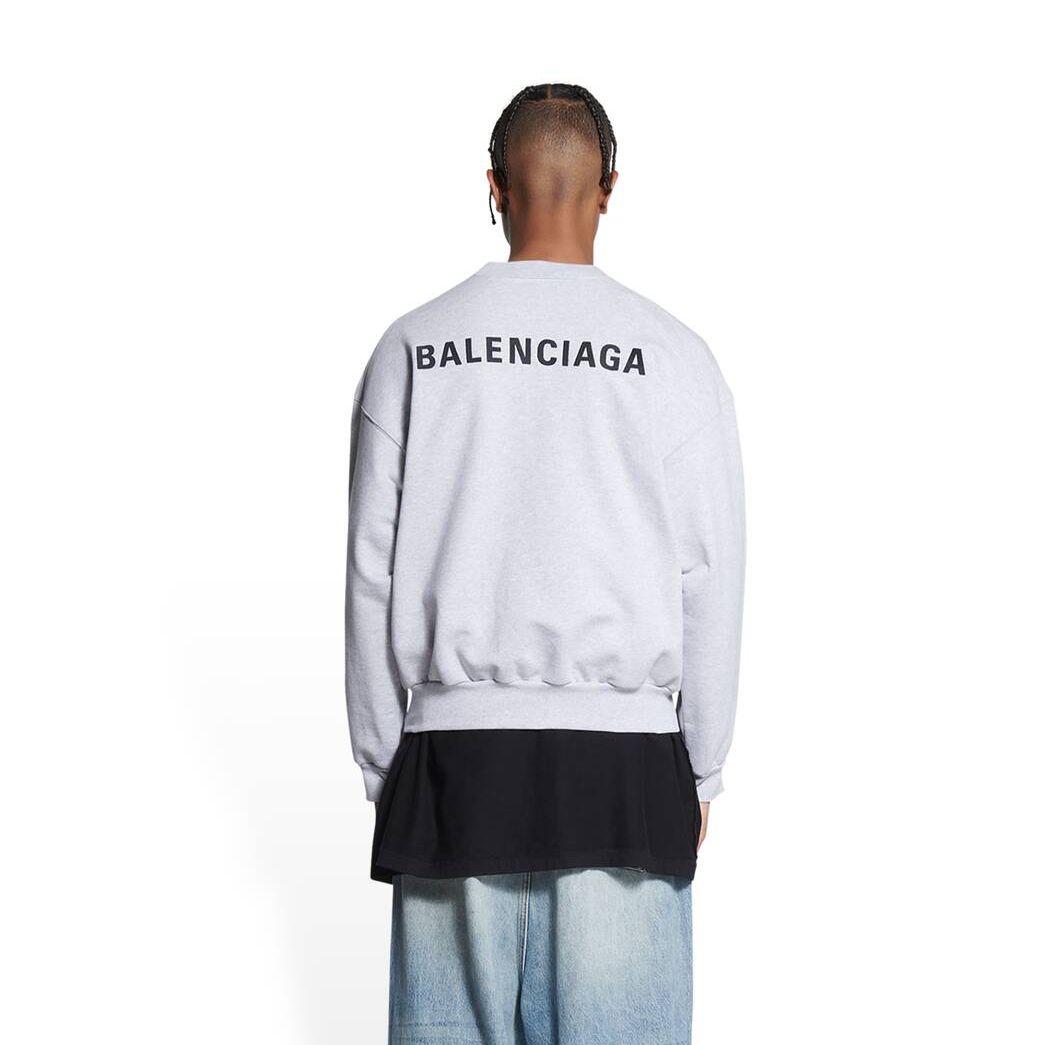 Women's Balenciaga Balenciaga Regular Fit Hoodie Grey | 5837JUTRD