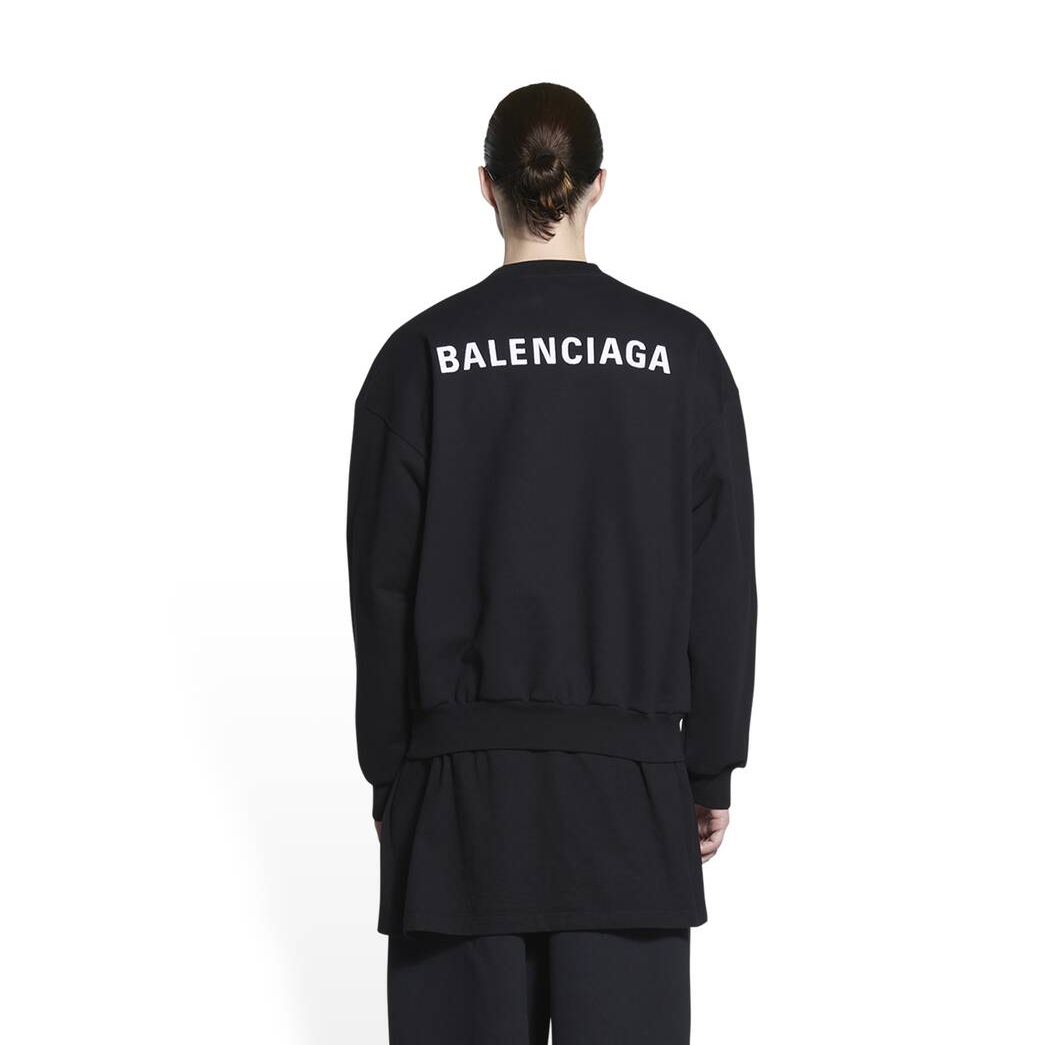 Women's Balenciaga Balenciaga Regular Fit Hoodie Black | 8135XVGRI