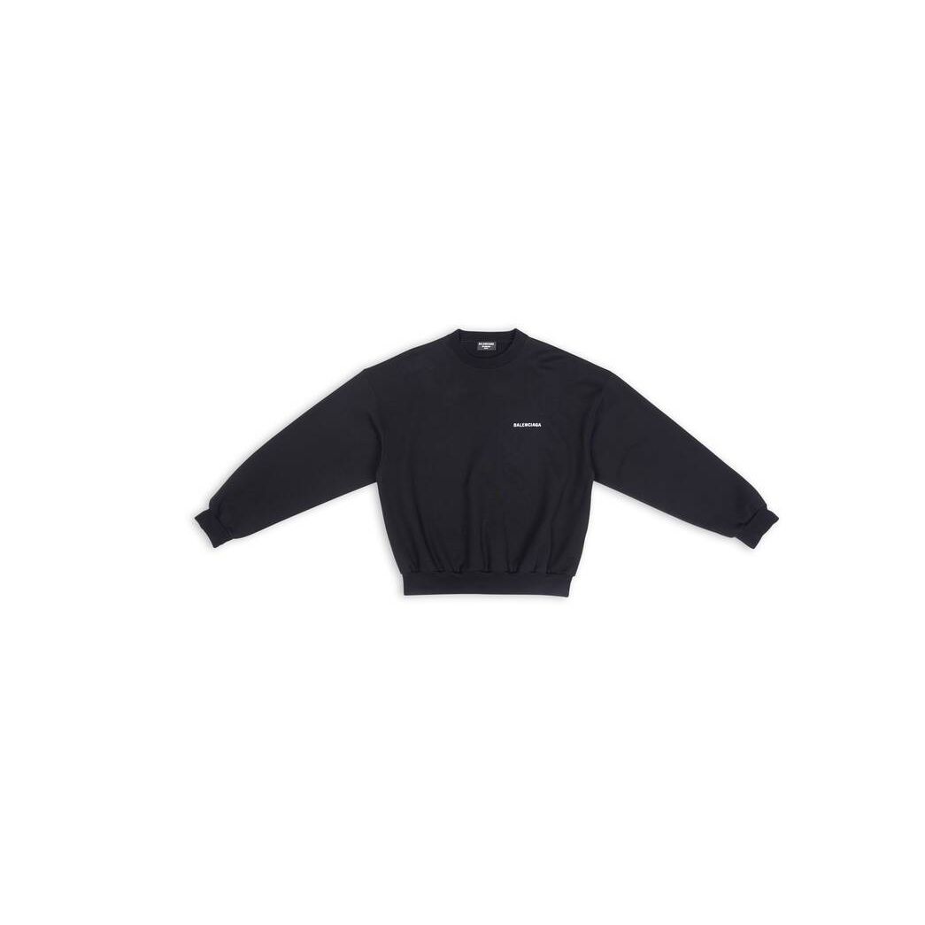 Women's Balenciaga Balenciaga Regular Fit Hoodie Black | 8135XVGRI