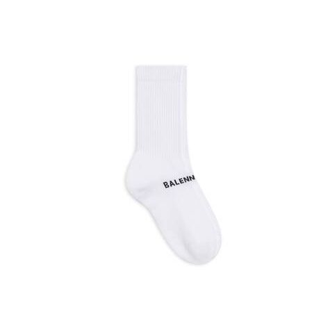 Women's Balenciaga Balenciaga Socks White | 0581EJNSA