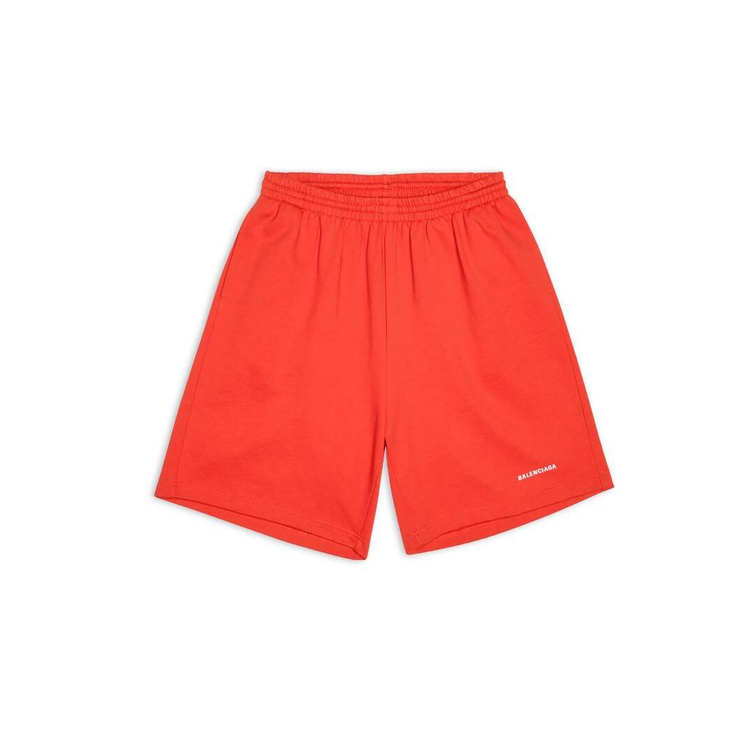 Women's Balenciaga Balenciaga Sweat Shorts Pants Red | 8276TZYXS