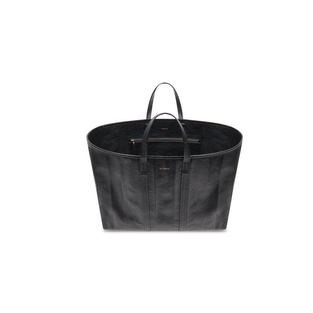 Women's Balenciaga Barbes Large East-west Tote Bags Black | 7435SBWVC