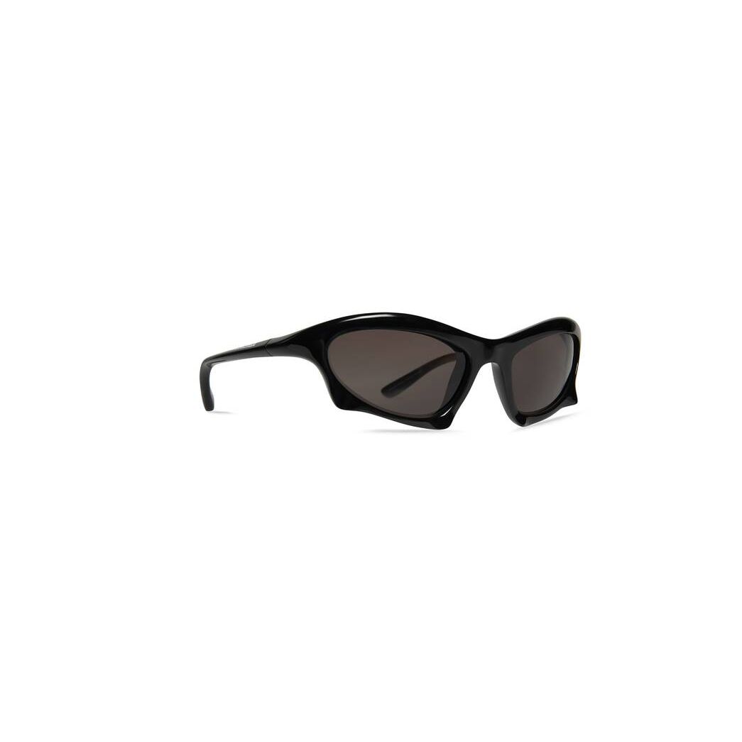 Women's Balenciaga Bat Rectangle Sunglasses Black | 8507TYICL