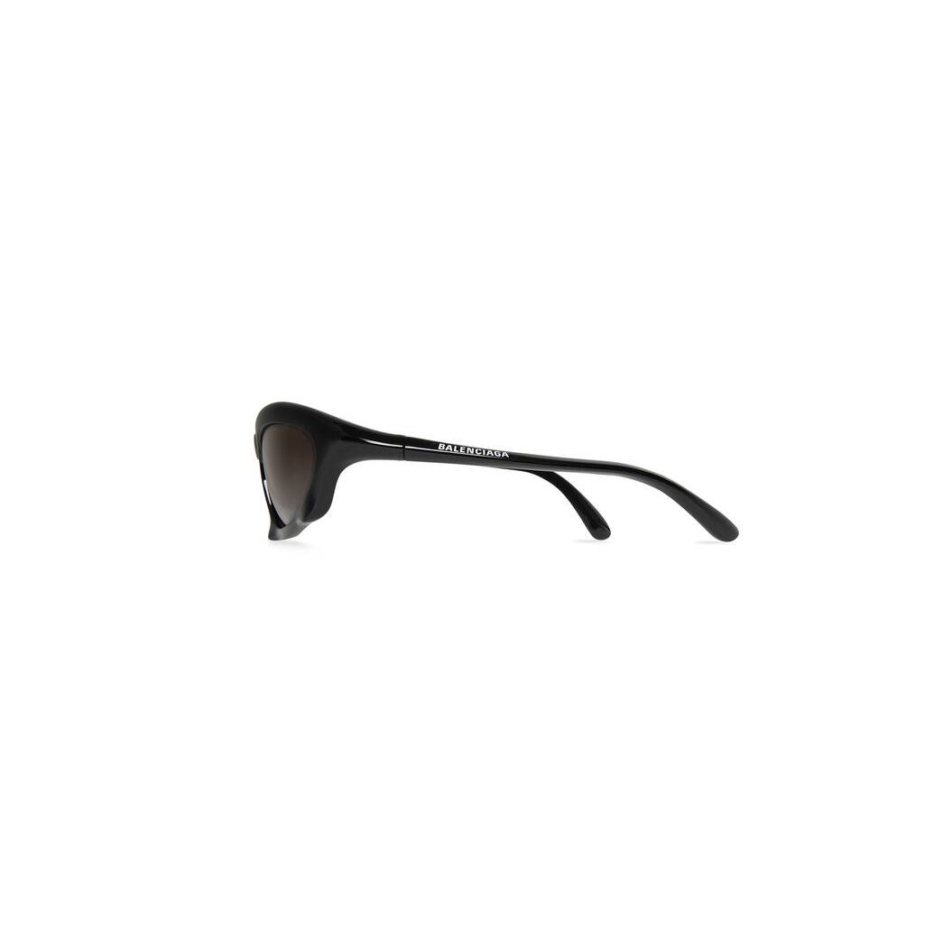 Women's Balenciaga Bat Rectangle Sunglasses Black | 8507TYICL