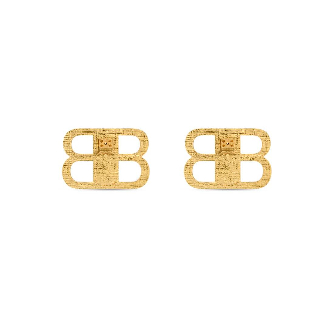 Women's Balenciaga Bb 2.0 Earrings Jewelry Gold | 0738XPVEH