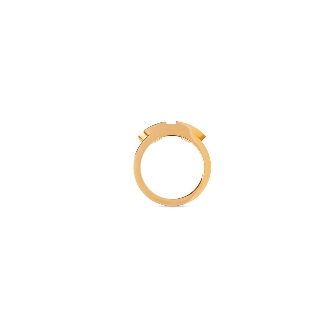 Women's Balenciaga Bb 2.0 Ring Jewelry Gold | 7128JTGNK