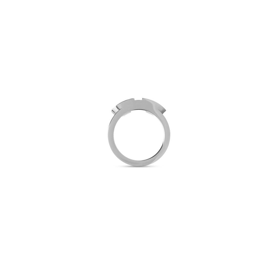 Women's Balenciaga Bb 2.0 Ring Jewelry Silver | 3978UHFBI