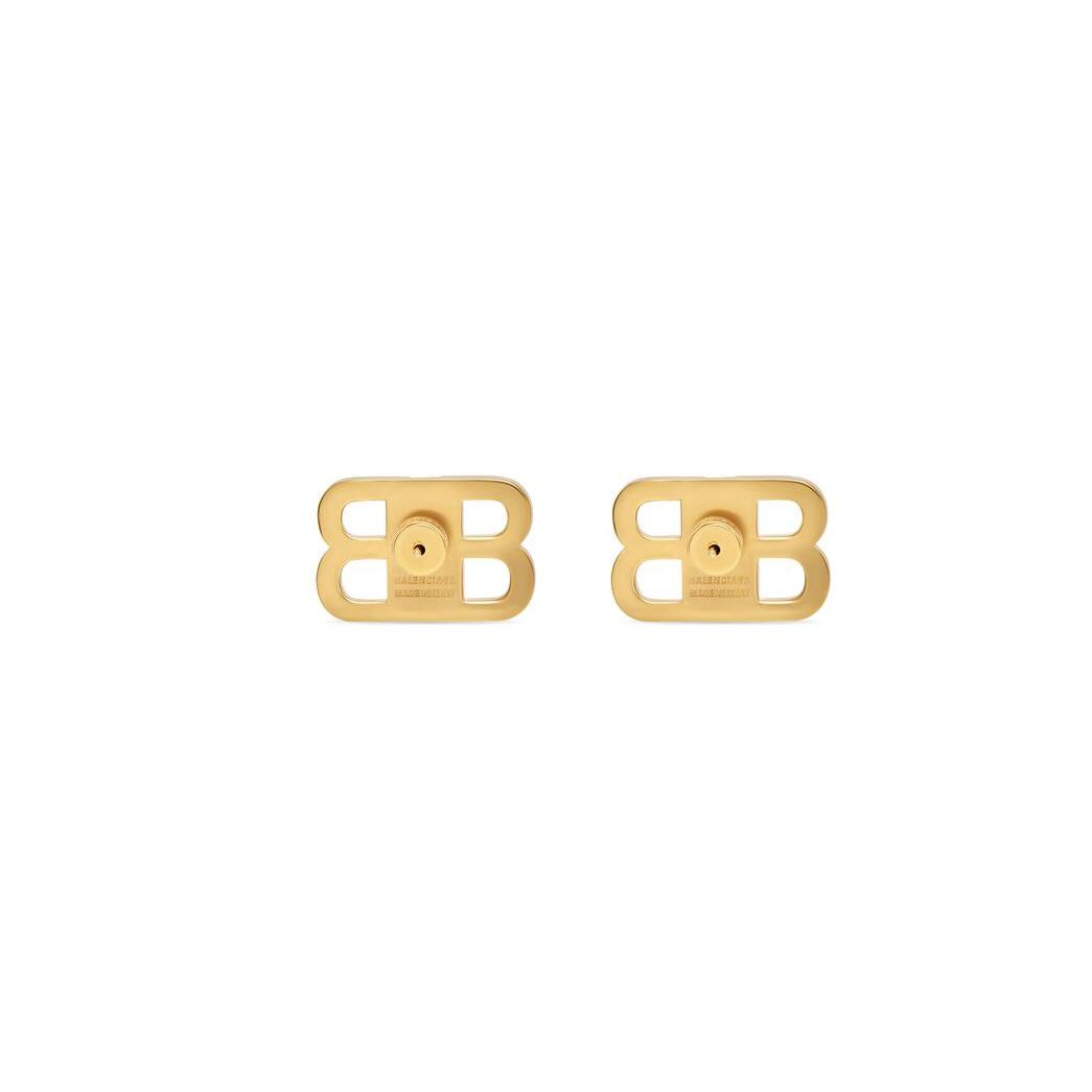 Women's Balenciaga Bb 2.0 Xs Earrings Jewelry Gold | 0421JQXTE