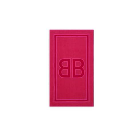 Women's Balenciaga Bb Beach Towel Equipment Pink | 2513IGOZD