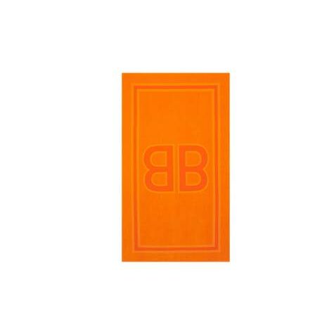 Women's Balenciaga Bb Beach Towel Equipment Orange | 3628MCTJF