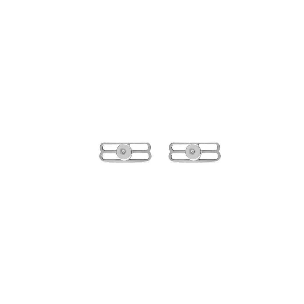 Women's Balenciaga Bb Icon Earrings Jewelry Silver | 6925HNYVI