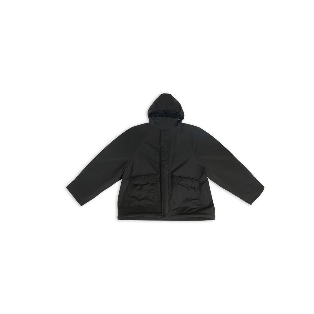 Women's Balenciaga Bb Icon Kick Parka Jackets Black | 3941IDAJT