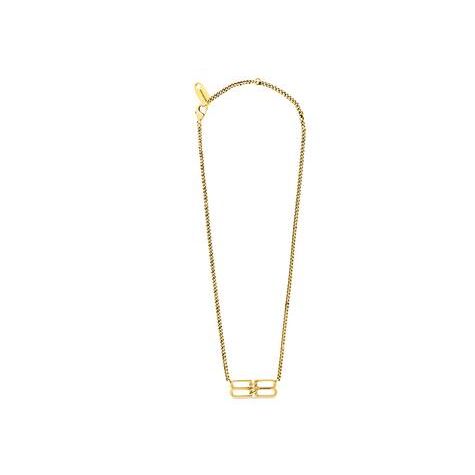 Women's Balenciaga Bb Icon Necklace Jewelry Gold | 6951WEYUH