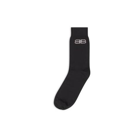 Women's Balenciaga Bb Icon Socks Black | 2380QEMOX