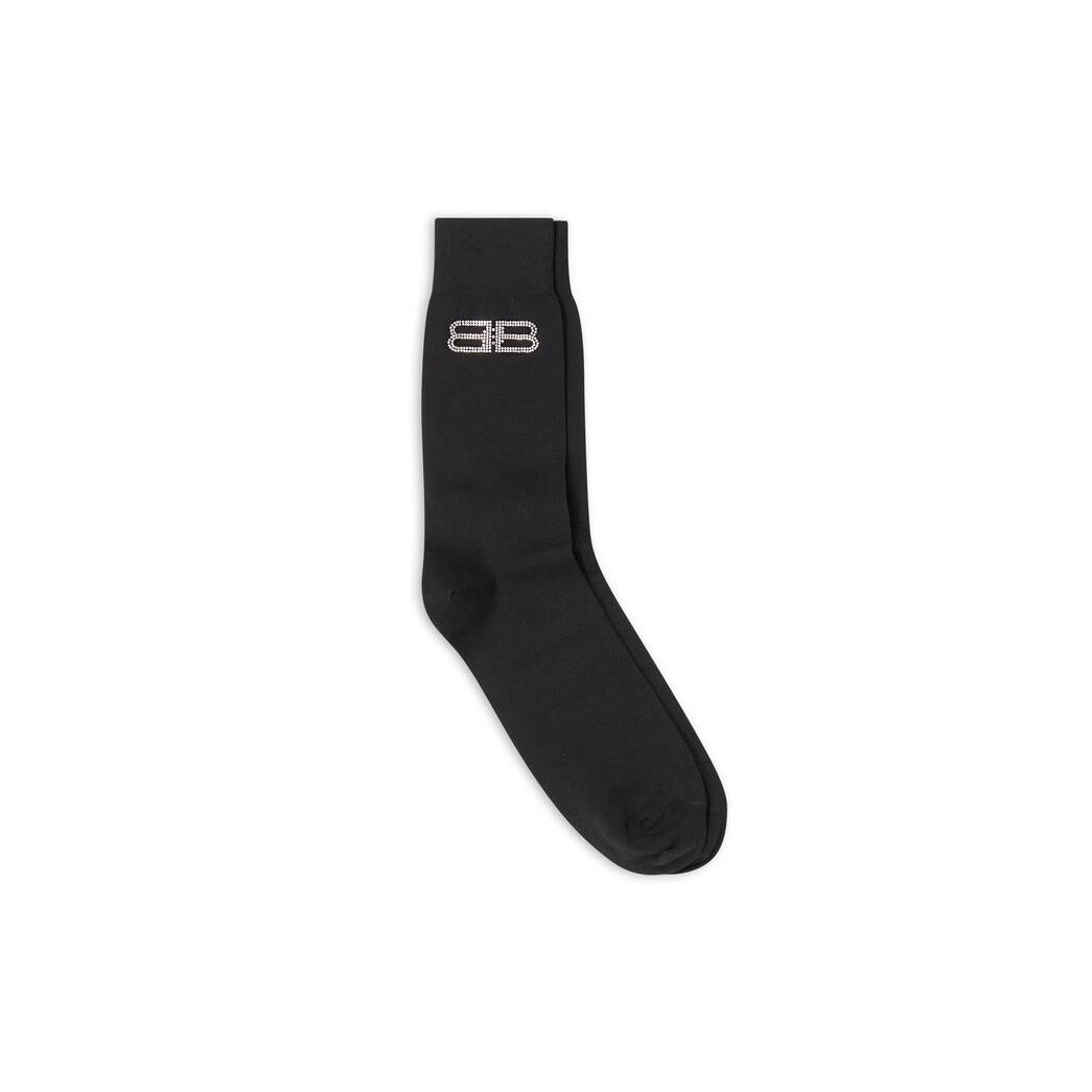 Women\'s Balenciaga Bb Icon Socks Black | 2380QEMOX