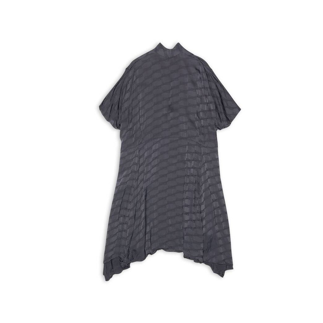 Women's Balenciaga Bb Monogram Oversized Buttoned Dress Skirts Grey | 0356AWTBD