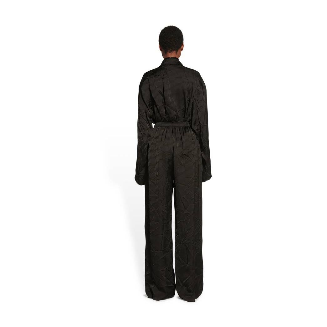 Women's Balenciaga Bb Monogram Pyjama Pants Black | 2354PHAWT