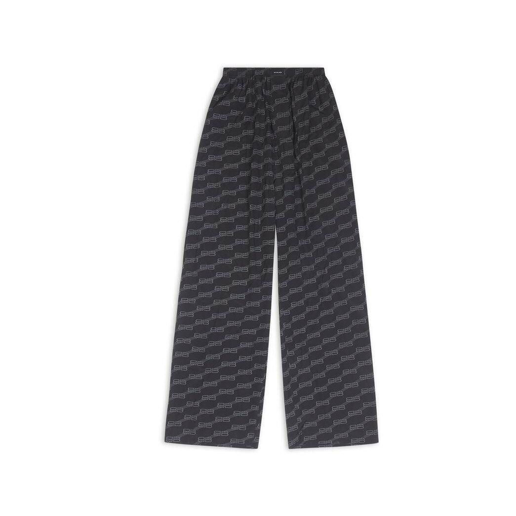 Women's Balenciaga Bb Monogram Pyjama Pants Black | 6493YAXIR