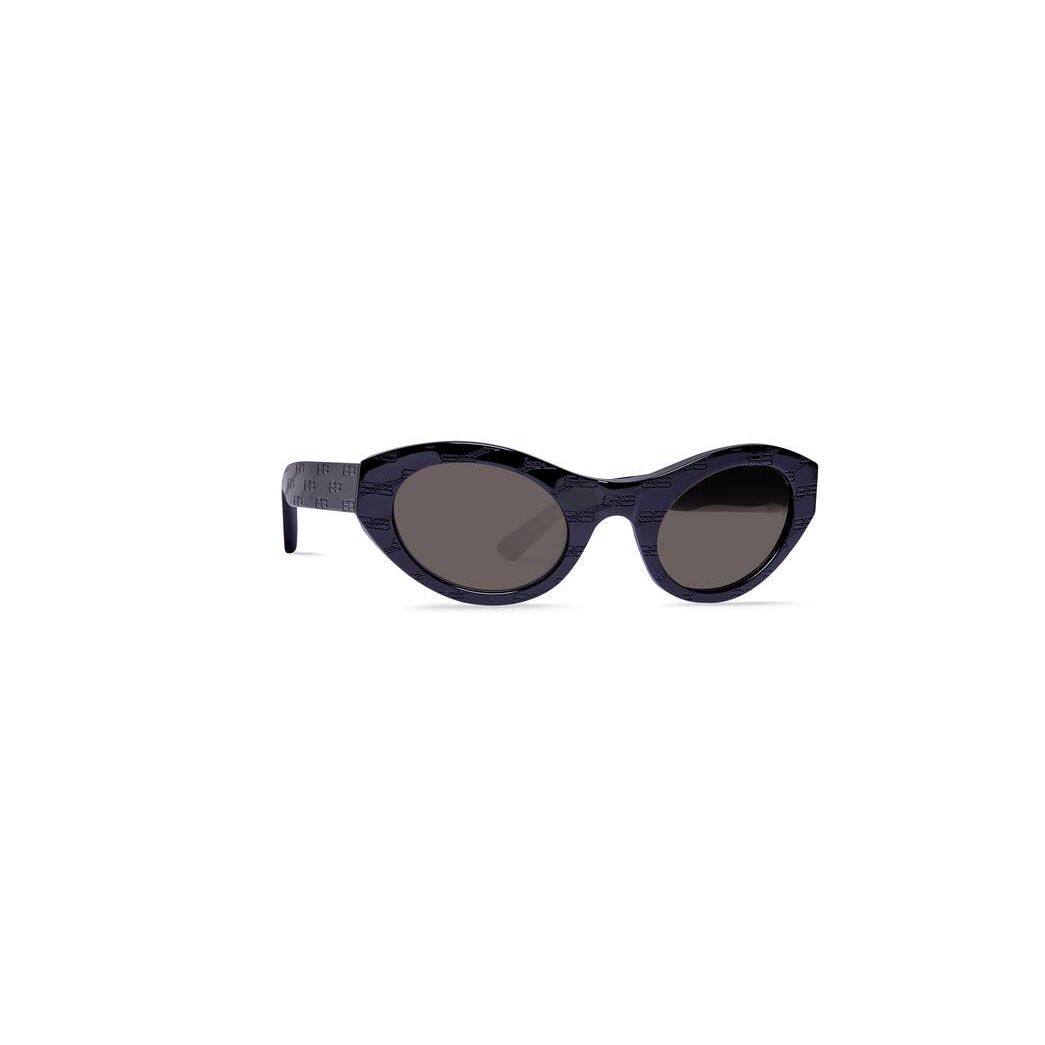 Women's Balenciaga Bb Monogram Round Sunglasses Black | 0867MZNRO