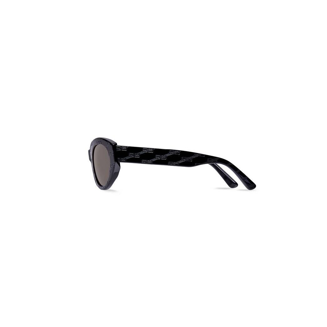 Women's Balenciaga Bb Monogram Round Sunglasses Black | 0867MZNRO