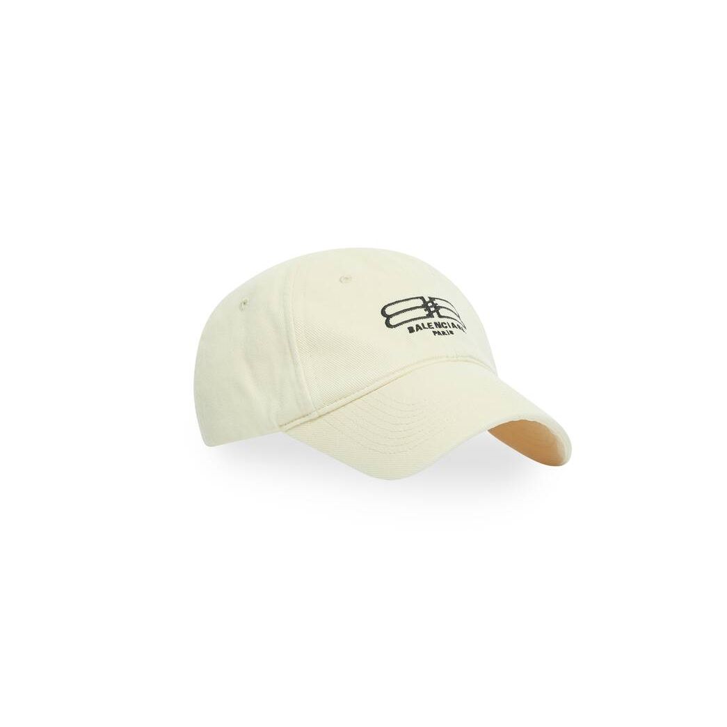 Women's Balenciaga Bb Paris Icon Caps Cream | 7359BAEJQ