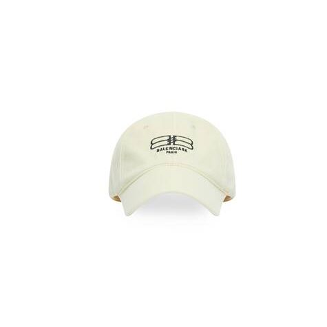 Women's Balenciaga Bb Paris Icon Caps Cream | 7359BAEJQ