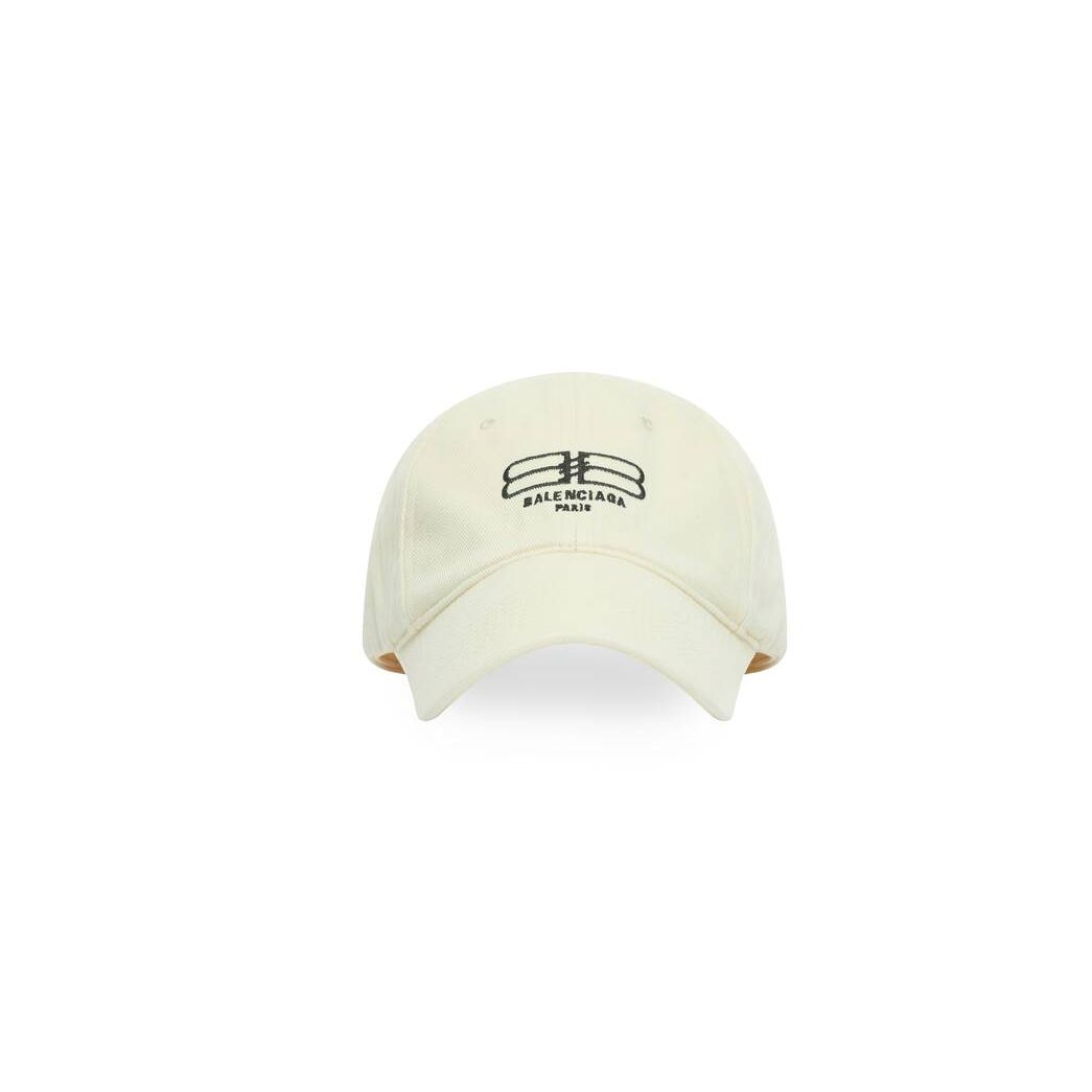 Women\'s Balenciaga Bb Paris Icon Caps Cream | 7359BAEJQ