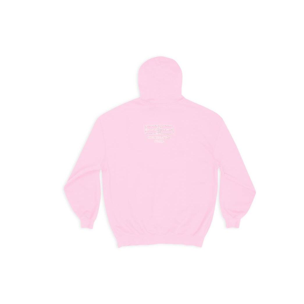 Women's Balenciaga Bb Paris Icon Medium Fit Hoodie Pink | 2954GIFBZ