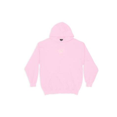 Women's Balenciaga Bb Paris Icon Medium Fit Hoodie Pink | 2954GIFBZ